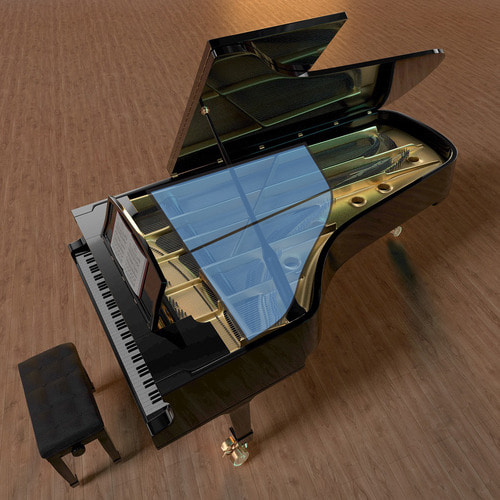 특허출원 그랜드피아노 방음 흡음재 매트 2P 셋트 차음재 방음재 패드